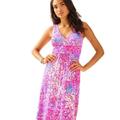 Lilly Pulitzer Dresses | New Lilly Pulitzer Sloane Maxi Dress Lilly’s Lagoon Pop Up Small S Ltd | Color: Pink | Size: S