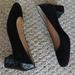 J. Crew Shoes | J. Crew Black Suede Pumps With Stamped Croc Heel Size 6 | Color: Black | Size: 6