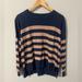 Madewell Sweaters | Madewell Lightweight Pocket Pullover Sweater In Stripe Xl | Color: Blue/Pink | Size: Xl