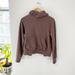 Athleta Tops | Athleta Moonrise Brown Cutout Back Hoodie Sweatshirt Size Xxs | Color: Brown | Size: Xxs