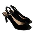 Giani Bernini Shoes | Giani Bernini Black "Blankaa" Peep Toe Sling Back Heel 10m | Color: Black | Size: 10