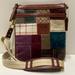 Coach Bags | Coach (#40929) Holiday Edition Patchwork/ Brown Leather Crossbody Bag | Color: Brown/Purple | Size: 7.75” W X 8.5” H