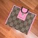 Gucci Bags | Authentic Vintage Gucci Signature Logo Canvas Wallet | Color: Pink/Tan | Size: Os