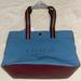 Coach Bags | Coach Canvas Tote Bag Nwt | Color: Blue/Orange | Size: Os