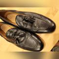 Zara Shoes | Men's Zara Leather Tassel Dress Shoes | Color: Black | Size: 43eu