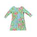 Lilly Pulitzer Dresses | Lilly Pulitzer Marlowe Dress Pink Lemonade Pool Blue 3/4 Sleeve Size Large | Color: Blue/Pink | Size: L