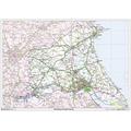 East Riding of Yorkshire County Map - 47" x 33.25" Paper
