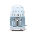 Smeg DCF02PBEU Overflow Coffee Maker with a Power of 1050 W DCF02PBEU-pastel Blue, Plastic, Black