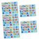 ibasenice 5 Sets Arabic Puzzle Toddler Puzzle Toddler Toys Kids Toy Small Puzzles for Kids Wooden Number Puzzle Funny Matching Toys Number Floor Puzzle Jigsaw Three-dimensional Preschool