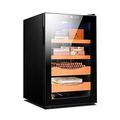 Cigar Humidor, Cigar Humidors 70L Electric with Humidity Adjustment Function Constant Temperature Cigar Cabinet Dual- core Refrigeration can Hold up to 400 Cigars Times