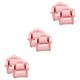 FAVOMOTO 6 Sets Dollhouse Sofa Vintage Loveseat Small Couch Furniture Toy Toys for Kids 1: 12 Couch Model Living Room Accessories Micro Toys Mini Pink Cloth Toddler Small Sofa