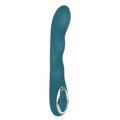 Sweet Smile Rotating G-Spot Vibrator - erregender geschwungener Vibrator für Damen und Herren, 10 Vibrationsmodi, gewellte Oberfläche, Reiz-Struktur, grün