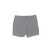 Lands' End Khaki Shorts: Gray Checkered/Gingham Mid-Length Bottoms - Women's Size 10 - Dark Wash