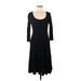 Lauren by Ralph Lauren Casual Dress - A-Line: Black Solid Dresses - Women's Size 6