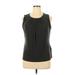 Calvin Klein Sleeveless Top Black Crew Neck Tops - Women's Size X-Large