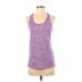Under Armour Active Tank Top: Purple Activewear - Women's Size X-Small