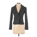 Ann Taylor Blazer Jacket: Black Polka Dots Jackets & Outerwear - Women's Size 0