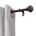 UTOPIA ALLEY 3/4 Inch Curtain Rod, Single Decorative Drapery Rod, Adjustable Curtain rods for Windows