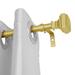 UTOPIA ALLEY 5/8 Inch Curtain Rod, Adjustable Single Decorative Drapery Rod for Windows 86 to 120inch