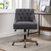 Dark Grey Coolmore Swivel Chair Office Chair With Curved Backrest Design,Adjustable Lift Seat And Casters