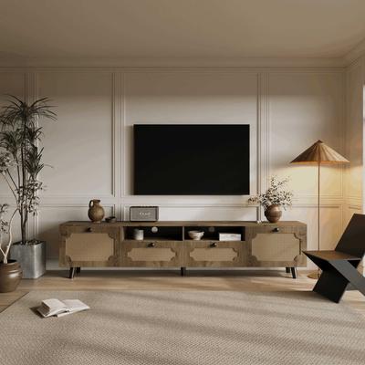 TV Station, Can Accommodate 65 inch TV, UV Open Drawers