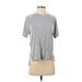 Under Armour Short Sleeve T-Shirt: Gray Marled Tops - Women's Size Small