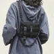 Sac DulChest fonctionnel unisexe pour femme sac de taille noir sac de plate-forme de poitrine