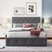 Red Barrel Studio® Jodhi Upholstered Slat Bed Upholstered, Wood in Gray | 48.6 H x 58.8 W x 77.9 D in | Wayfair 0A7D484E609946F188818366890630CB