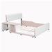 Ivy Bronx Lanylah Bed Upholstered/Faux leather in Pink | 35.4 H x 72.4 W x 80.7 D in | Wayfair C7C73F92B7B744DFAF2CF9F4F507658C