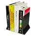 Artistic Urban Collection Punched Metal Bookends Nonskid 5.5 x 6.5 x 6.5 Perforated Steel Black 1 Pair
