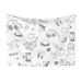 XMXY Dog Throw Blankets Soft Cozy Children Drawings Baby Pet Blankets for Couches Machine Washable for Indoor Cats Dogs Large Size