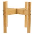 1 Set of Pet Bowl Support Rack Bamboo Cat Food Bowl Holder Household Dog Feeder Stand Pet Supply