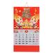 4 Count Calendar Gold Foil Thickened Blessing Plate Monthly Chinese Daily Delicate Hanging 2024 Household Office