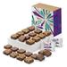 Celebration SUGAR-FREE Magic Morsel 24 Individually Wrapped Gourmet Chocolate Food Gift Basket - 1.5 Inch X 1.5 Inch Bite-Size Brownies - 24 Pieces - Item CG524