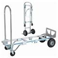 LeCeleBee Convertible Hand Truck 1000 LBS Weight Capacity 2 in 1 Heavy Duty Hand Truck Durable Aluminum and Steel Construction with Nose Plate 4 Wheels Hand Truck Dolly