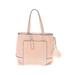 J.Crew Leather Tote Bag: Pink Print Bags