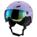 Lixada Integrated Ski Helmet for Men and Women | Safety Headgear with Removable Visor Goggles Ideal for Snowboard