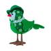 LWZWM St.Patrick s Day Glowing Birds Ornaments Cute Plush Trefoil Green Leaves Birds Doll with Top Hat Couple Birds with LED Lights Irish Luck Inseparable Birds Spring Table (A)