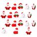 Decor 2 Sets Lovely Artware Christmas Decoration Resin Doll Decorations Red Student