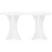 Doll House Round Table 2 Count Furniture Model Miniature Models White Color Acrylic