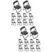 Dollhouse Mini 20 Pcs Chair-shaped Mobile Phone Holder Folding 10pcs (black) Desk Baby Phones Office Decor Kids Gift Child