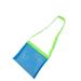 TOFOTL Colorful Mesh Beach Bag Handbag Portable Sea Shell Bag Mesh Bag for Beach Toys Large Capacity Storage Bag Sand Toy Storage Bag for Kids