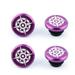 4Pcs Practical Aluminum alloy Outdoor Sports MTB Bicycle Grips Cycling Accessories Bike Handlebar Cap Bicycle Handlebar End Plugs PURPLE 4PCS