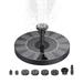 Vistreck 1W Solar Fountain Pump with 6 Nozzles Free Standing Water Pump Fountain for Bird Bath Aquarium Pool Fish Tank Garden Samll Pond