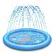 150/170cm Summer Pet Swimming Pool Inflatable Water Sprinkler Pad Play Cooling Mat Outdoor Interactive Fountain Toy for Dogs