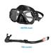 Htovila Swimming goggles Men Women Snorkel Set Tempered Lens Men Lenses Jinmie Funien Rookin