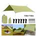 Camping Tent Tarp 10x10ft Waterproof UV Protection Canopy Hammock Rain Fly Large