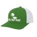 Mens Golf Hat Funny I d Tap That Golf Ball Mesh Back Trucker Hat Kelly Green/White