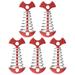 Spring Herringbone Nail 5 Pcs Ground Stakes Fishbone Tent Peg Tents Camping Accessories Red Stainless Steel