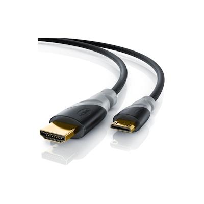 CSL HDMI Typ C (Mini) 2.0 zu HDMI Typ A Kabel, Ultra HD, UHD, 2160p, 4k bei 30 Hz, 1080p, 3D, Ethernet - 5m Image
